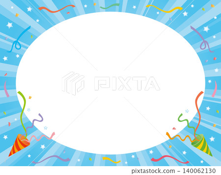 Party crackers and ribbon frame Party crackers and ribbon frame 140062130