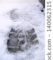 在雪地上的腳印 140062315