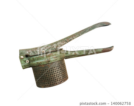Old fruit Juicer isolation on white background 140062758