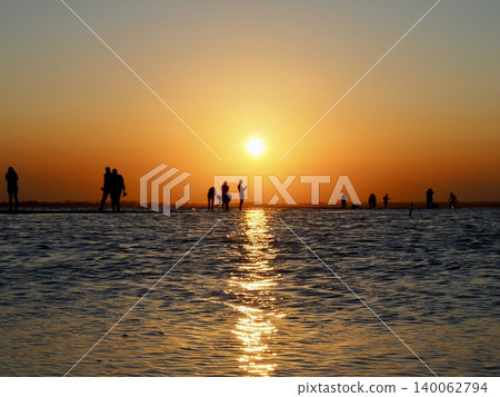 Sunset over the African sea Sunset over the African sea 140062794