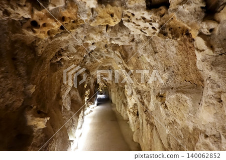 Mystical underground stone tunnel and pathway at Quinta da Regaleira in Sintra, Portugal Mystical underground stone tunnel and pathway at Quinta da Regaleira in Sintra, Portugal 140062852