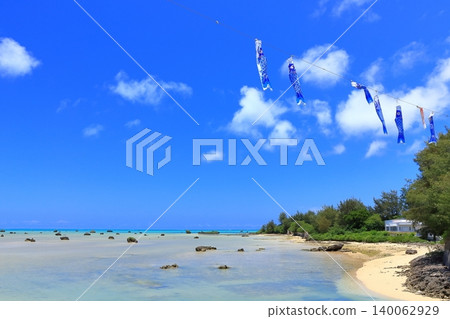 【沖繩縣】伊良部島(宮古島)澤田海灘,晴空萬裡。 【沖繩縣】伊良部島(宮古島)澤田海灘,晴空萬裡。 140062929