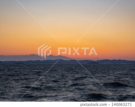 Sunset seen from Inage Coast Sunset seen from Inage Coast 140063271