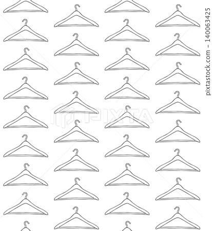 Vector seamless pattern of clothes hanger Vector seamless pattern of clothes hanger 140063425