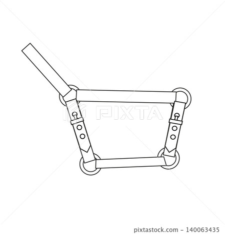 Vector flat horse halter Vector flat horse halter 140063435