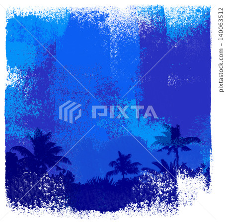 Hand-painted palm tree design for a cool summer look. 140063512