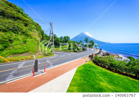 Mount Kaimon as seen from Seihira Park, Minamikyushu City, Kagoshima Prefecture Mount Kaimon as seen from Seihira Park, Minamikyushu City, Kagoshima Prefecture 140063767