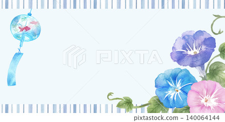 水彩牽牛花畫框 140064144
