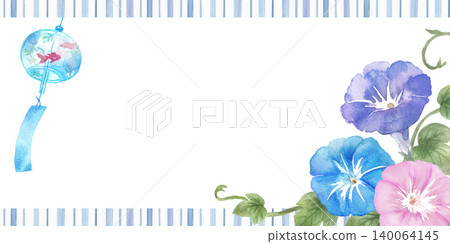水彩牽牛花畫框 140064145