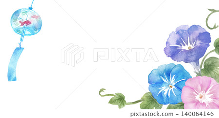 水彩牽牛花畫框 140064146