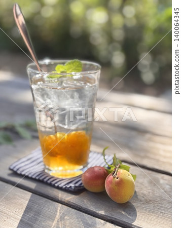 Ripe plum juice Ripe plum juice 140064345