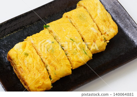 Egg roll with green onion Egg roll with green onion 140064881