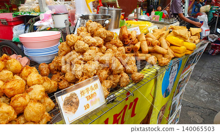 A Fast Food Stall At Chinatown Area In Bangkok, Thailand. A Fast Food Stall At Chinatown Area In Bangkok, Thailand. 140065503