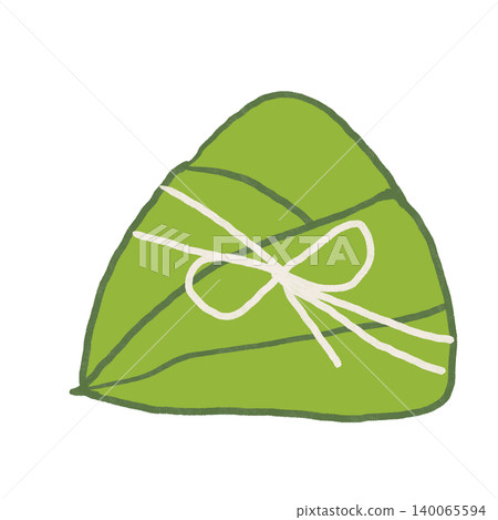 Traditional green rice dumpling illustration materials for Dragon Boat Festival Traditional green rice dumpling illustration materials for Dragon Boat Festival 140065594