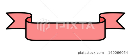 A simple, horizontally oriented red ribbon A simple, horizontally oriented red ribbon 140066054