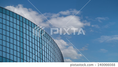 Minimalist Glass Building Facade with Copy Space Minimalist Glass Building Facade with Copy Space 140066088