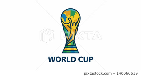 World cup soccer trophy icon illustration with worldcup football competition championship illustration colorful tournament achievement athletic international champion brilliant branding World cup soccer trophy icon illustration with worldcup football competition championship illustration colorful tournament achievement athletic international champion brilliant branding 140066619