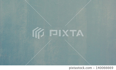 Pale teal concrete wall texture background with subtle paint brush strokes. 140066669