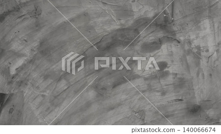 Grey bare concrete wall texture background with trowel marks. Industrial loft cement surface. 140066674