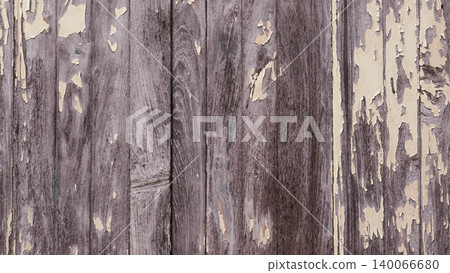 Weathered peeling paint on old wooden planks texture background. Vintage timber board surface. Weathered peeling paint on old wooden planks texture background. Vintage timber board surface. 140066680