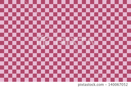 Checkered background material: Raspberry x Shell Pink - A cute and stylish check pattern for adults. Checkered background material: Raspberry x Shell Pink - A cute and stylish check pattern for adults. 140067052