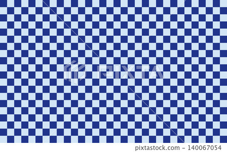 Checkered background material in royal blue and ice blue. A stylish and cute check pattern in blue. Checkered background material in royal blue and ice blue. A stylish and cute check pattern in blue. 140067054