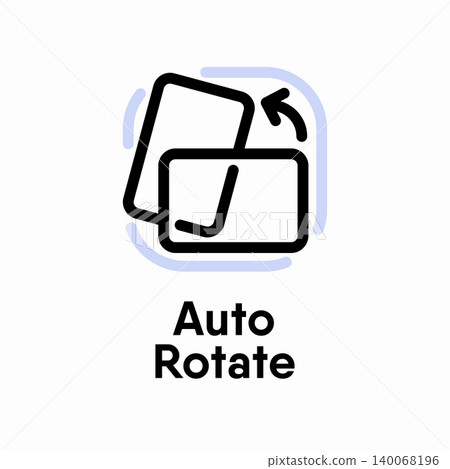 Auto Rotate information sign Auto Rotate information sign 140068196