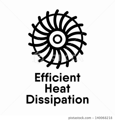 Efficient Heat Dissipation information sign 140068218