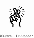 Gesture of good luck 140068227