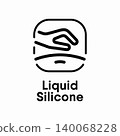 Liquid Silicone information sign 140068228