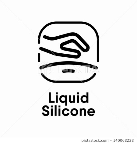 Liquid Silicone information sign Liquid Silicone information sign 140068228