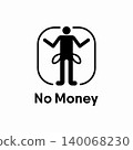 No Money information sign 140068230