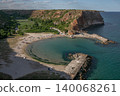 Wild sea beach under a bright sunny sky 140068261