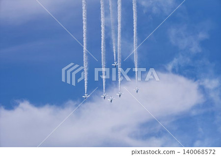 The Blue Sky and the Blue Impulse of Matsushima Air Base Higashi Matsushima City, Miyagi Prefecture 140068572