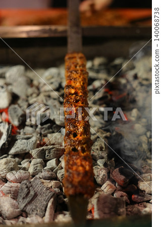 Turkish Adana Kebab On The Grill Turkish Adana Kebab On The Grill 140068738