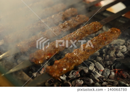 Turkish Adana Kebab On The Grill Turkish Adana Kebab On The Grill 140068780