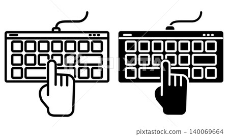 Keyboard icon design template Keyboard icon design template 140069664