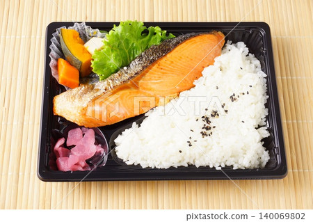 Silver Salmon Bento Japanese Food 140069802