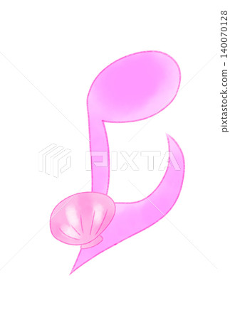 Musical notes with seashells Musical notes with seashells 140070128