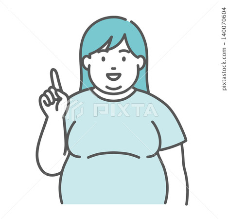 為超重(豐滿)女性提供建議姿勢和關鍵點的插圖。 為超重(豐滿)女性提供建議姿勢和關鍵點的插圖。 140070604