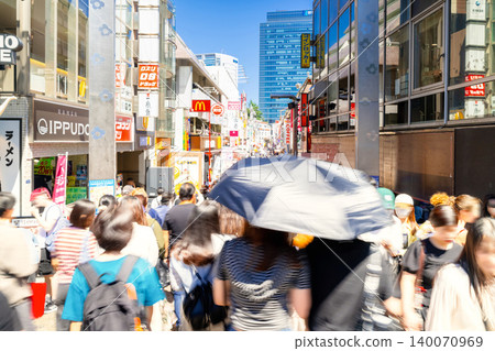 Tokyo's crowded Harajuku Takeshita Street Tokyo's crowded Harajuku Takeshita Street 140070969