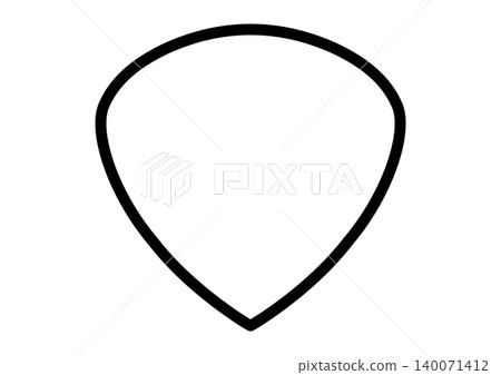 Guitar pick icon, teardrop shape, stringed instrument, pick, music, vector illustration Guitar pick icon, teardrop shape, stringed instrument, pick, music, vector illustration 140071412