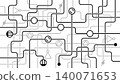 Background illustration of electrical wiring 140071653