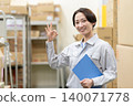 Middle-aged female worker in a warehouse 140071778