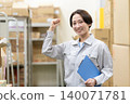 Middle-aged female worker in a warehouse 140071781