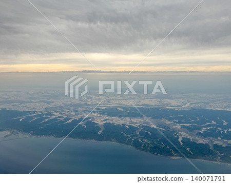 Niigata's beautiful coastline, shimmering with rice paddies, and vast rural landscapes. Niigata's beautiful coastline, shimmering with rice paddies, and vast rural landscapes. 140071791