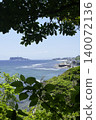 Enoshima and Mount Fuji as seen from Inamuragasaki 140072136