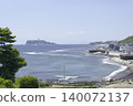 Enoshima and Mount Fuji as seen from Inamuragasaki 140072137