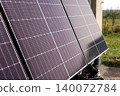 Solar panels with sunny condition, green energy 140072784
