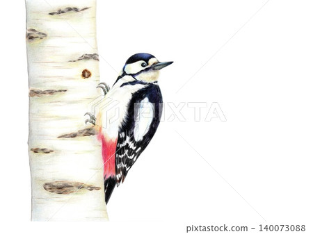 白樺樹和啄木鳥 白樺樹和啄木鳥 140073088